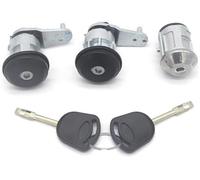 MKVAXR Actuador de bloqueo de puerta automático Cilindro de cerradura de puerta delantera izquierda derecha, interruptor de encendido, para Ford Escort Mk5 Mk6 1004152 94AGA22050DB(BLACK 3PCS)