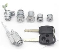 MKVAXR Actuador de bloqueo de puerta automático Juego completo de cerradura, interruptor de encendido, barril de puerta, para Accord 2003-2007 Automotive(BLACK 6pcs lock)