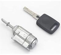 MKVAXR Actuador de bloqueo de puerta automático Juego de cerradura completo, interruptor de encendido, cilindro de barril de puerta izquierda, para A6 C5 4B 4D0905855G 4B0905851B(BLACK A6 Left Lock)