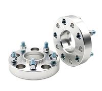 MKVAXR Adaptadores espaciadores de Rueda de Aluminio PCD 5x114.3CB 67.1 de 2 Piezas 15/20/25/30/35/40, Aptos for Jeep, for Patriot Compass Espaciador de Rueda(Black 15MM Silver SPACERS)