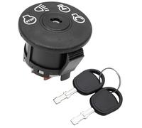 MKVAXR Bloqueo de llave de encendido automático Interruptores de botón coche, interruptor arranque cortacésped con 2 llaves, para Husqvarna, para Poulan, para Craftsman, para Sears 193350