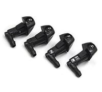 MKVAXR Boquilla rociadora de agua for limpiaparabrisas de coche ABS de 4 piezas Boquilla de lavado calentada
