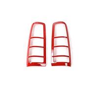 MKVAXR Campanas de lámpara, for Suzuki, Jimny 2007-2017 Kit de protección de faros Protector de luces traseras Protectores de lámpara trasera Pegatinas ABS Cubierta para faros delanteros de coche(Rot)