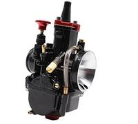 MKVAXR Carburador de motocicleta, for Maikuni, for PWK 21 24 26 28 30 32 34 mm Carburadores universales motocross carreras Power Jet Conjunto de carburador de motocicleta(BLACK 21mm)