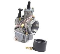 MKVAXR Carburador de motocicleta PWK 21 24 26 28 30 32 33 34 35 36 38 40 42 mm, for Keihin, Koso, ATV Conjunto de carburador de motocicleta(BLACK 32mm K+oso)