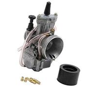 MKVAXR Carburador de motocicleta PWK 21 24 26 28 30 32 33 34 35 36 38 40 42 mm, for Keihin, Koso, ATV Conjunto de carburador de motocicleta(BLACK 32mm K+eihi)