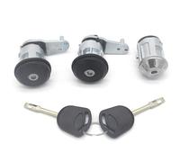 MKVAXR Cilindro de Cerradura de Puerta Delantera Izquierda Derecha, Interruptor de Encendido, for Ford, Escort MK5 MK6 1004152 94AGA22050DB Cilindro de Cerradura de Puerta(3PCS)