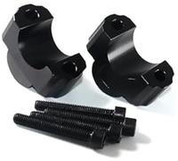 MKVAXR Clamphandlebar Riser Motocicleta Aluminio Mango Bar Abrazadera Manillar Elevar, para Pan America 1250 Special 2021 2022 Pa1250 Ra1250 Abrazadera de montaje en manillar(BLACK Rise)