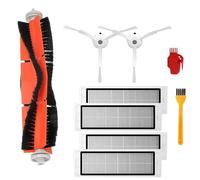 MKVAXR Colector de Polvo Limpiador Piezas de aspiradora Accesorios Filtro Hepa Cepillo Lateral Caja Polvo Principal, para Roborock, S50 S55 S60 Robot para Xiaomi, 1s(S)