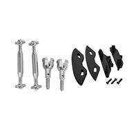 MKVAXR Componente anticolisión del conjunto de parachoques delantero con 2 ejes transmisión traseros metal Dogbone SG1603 SG1604 1/16 RC Car Eje de transmisión de juguete para coche