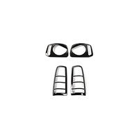 MKVAXR Cubierta de faro delantero de coche, luz trasera, cubierta protectora de lámpara, pegatina Exterior, accesorios de estilo, for Suzuki, Jimny 2007 en adelante Cubierta para faros delanteros de c