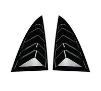 MKVAXR Cubierta de Rejilla ventilación Lateral Fibra Carbono Brillante, for el Model 3 2021-2024, Accesorios, Cubierta alerón Trasero Tapa de la persiana de la Ventana del vehículo(Bright Black)