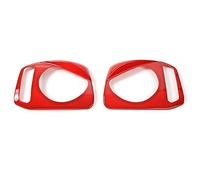 MKVAXR Cubiertas de lámpara Cubierta Decorativa de lámpara de Faro Delantero de Coche, for Suzuki, Jimny 2007-2017 Accesorios de Faros Cubierta para Faros Delanteros de Coche(Rot)