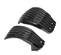MKVAXR Cubiertas Laterales de carenado de batería a Rayas for Motocicletas Harley, Softail M8 Breakout Street Bob 2018 2019 2020 Tapa Lateral de la batería(Schwarz)