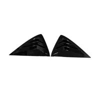 MKVAXR Embellecedor Adhesivo for persianas Laterales de Ventana Trasera Opel Corsa (2019-2023), Fibra Carbono ABS, Color Negro Tapa de la persiana de la Ventana del vehículo(Gloss Black)