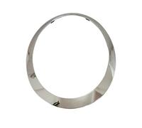 MKVAXR For F55 F56 F57 2014 2015 2016 2017 2019 Marco de anillo embellecedor faro 51712285495 51712285496 51137300631 51137300632 Embellecedor para faros delanteros de coche(Silver Plated Left)