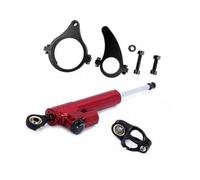 MKVAXR For KAABO, Wolf Warrior11, Warrrior GT, King+ Scooter eléctrico Amortiguador de dirección de scooter eléctrico(BLACK Red Color2)