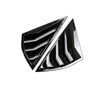 MKVAXR For Mustang Mach E 2021 2022, Cubierta de Rejilla ventilación Lateral Exterior Trasera, Visera Decorativa, alerón Tapa de la persiana de la Ventana del vehículo(Gloss Black)