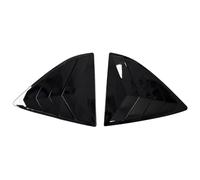 MKVAXR For Versa, Sedán, 2013-2018, moldura de Cubierta persiana Lateral Ventana Trasera Coche, ventilación, Accesorios Fibra Carbono ABS Tapa de la persiana de la Ventana del vehículo(Gloss Black)