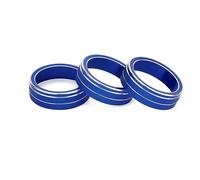 MKVAXR For, VW, Tiguan, Golf, MK7, Passat, B8, T-ROC, Beetle, Atlas Car botón A/C Tapa embellecedora Cubierta de Anillo de Perilla de Aire Acondicionado Anillo embellecedor para la Perilla del Aire a