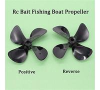 MKVAXR Hélice de Barco de Pesca con Cebo RC, Paleta de 4 Cuchillas, hélice de Barco inversa Positiva, Tornillo de Alta Resistencia D50mm 55mm 60mm Hélice de Motor Fuera de borda(D60mm Positive)