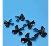 MKVAXR Hélice de Barco de Pesca con Cebo RC, Paleta de Cuatro Palas, 4 Palas, hélice de Barco Positivo Negativo, Eje de hélice de 4mm Hélice de Motor Fuera de borda(Positive D55)