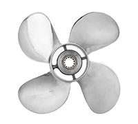 MKVAXR Hélice fueraborda de Barco RH de 11 5/8x12 Pulgadas, 4 Cuchillas de Acero Inoxidable, for Motor fueraborda, 25-60HP Hélice de Motor Fuera de borda
