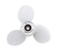 MKVAXR Hélice fueraborda for Motor de Barco, Paleta giratoria de 3 Palas 683-45941-00-El 9 1/4 X 12, for, 9,9-15Hp, Aluminio, 8 Dientes estriados Hélice de Motor Fuera de borda