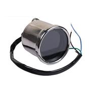 MKVAXR Indicador Luminoso Universal Digital LCD for Motocicleta de 12 V, velocímetro Redondo, odómetro, tacómetro, indicador de medidor de Combustible Velocímetro para Motocicleta(Silver)