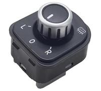 MKVAXR Interruptor de espejo retrovisor coche, for Jetta, for Golf, 5 6 MK5 MK6 Rabbit CC EosCar Perilla control ajuste del Interruptor de control del espejo lateral del automóvil