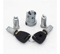 MKVAXR Juego Completo de 5 Cilindros de Cerradura de Maletero con Llave de Hoja SIP22 for Fiat, Doblo Cargo, Punto y Panda. Cerradura de Puerta de Coche