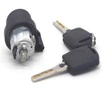 MKVAXR Juego DE Cerradura Completo Interruptor DE Encendido Cilindro DE Cerradura DE Puerta Izquierda, for Skoda, for Octavia, 2005-2008 1Z0837167C 6Y0898167E Actuador de Cerradura de Puerta de Coche