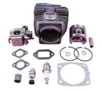 MKVAXR Kit de pistón cilindro 47 mm, for carburador, For Stihl MS361 MS 361, válvula descompresión, junta cojinete, motosierra, reemplazo pieza herramienta repuesto Pistón del cilindro