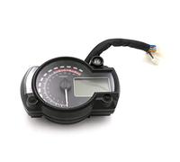 MKVAXR Medidor de motocicleta siete colores reajuste universal LCD digital Velocímetro for Cuentakilómetros Tacómetro for bicicleta Retroiluminación Medidor de datos de viajes en motocicleta