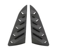 MKVAXR Par de Cubiertas for Rejillas ventilación Laterales Coche, for Polo Mk5 6R 6C 2011-2017, Color Negro Brillante, Accesorio Exterior Tapa de la persiana de la Ventana del vehículo(Carbon Fiber)
