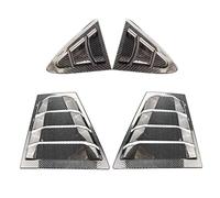 MKVAXR Pegatina for persianas de ventilación Triangulares la Ventana Trasera del Coche, for Corolla y Levin (2020-2022), Accesorios Tapa de la persiana de la Ventana del vehículo(Carbon Fiber Look)