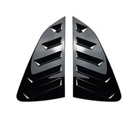 MKVAXR Pegatina for Ventana Trasera de Coche, diseño Fibra Carbono, for Polo Mk6 (2018+) Tapa de la persiana de la Ventana del vehículo(Schwarz)
