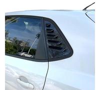 MKVAXR Pegatinas for persianas traseras de Coche, Rejillas Laterales, Rejilla ventilación, for Polo 6R 6C 2011-2017 Tapa de la persiana de la Ventana del vehículo(2pccarbon Fiber Look)