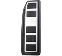 MKVAXR Placa de pedal antideslizante Freno de Pedal de Coche, para Focus 2019 para Edge para Lincoln Aviator Lhd Modificación Almohadilla de Gas en Reposo de Acero Inoxidable(BLACK Rest pedal cover)