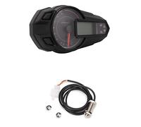 MKVAXR Sensor de velocímetro for motocicleta 12000 RPH 2018 Retroiluminación Velocímetro for motocicleta Cuentakilómetros Tacómetro Kmh MUniversal Velocímetro para motocicleta(With sensor 1)