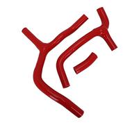 MKVAXR Tubo de agua for motocicleta, manguito de refrigeración de radiador de silicona CRF450R CRF 450R 2009 2010 2011 2012 2009-2012 Dirt Bike Rojo Manguera de radiador para motocicleta