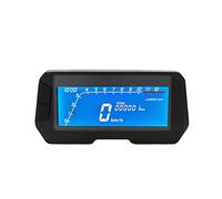 MKVAXR Velocímetro digital LCD universal for motocicleta, 12000 RPM, 6 marchas, retroiluminación, odómetro for, 1, 2 y 4 cilindros Medidor de datos de viajes en motocicleta(Without Sensor)