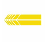 MKWGZPGW 1 Par Bricolaje Coche Lateral Pegatina Impermeable para Chery Tiggo 5X 2019 2020 2021, Espejo Retrovisor Adhesivos Rayas, Decorar Accesorios,Yellow
