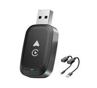 MKWGZPGW 2 en 1 Adaptador Inalámbrico Carplay para Opel Adam 2016 2017 2018 2019 2020, Convierte CarPlay con Cable a Inalámbrico, Plug Play, Mini y Estable,Black