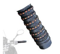 MKWGZPGW 2 Piezas Envoltura Manillar Motocicleta para CBR 600RR CBR600RR, Cinta Manillar PU, Tapones Extremo Manillar Resistentes Desgaste Antidesli,Black