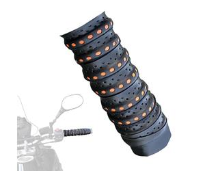 MKWGZPGW 2 Piezas Envoltura Manillar Motocicleta para Honda XL600R XL 600 XL600 R, Cinta Manillar PU, Tapones Extremo Manillar Resistentes Desgaste Antidesli,Black