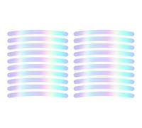 MKWGZPGW 20 Piezas Adhesivo Reflectante Rueda para Toyota RAV4 2010-2024, Universal Pegatinas Rueda, Calcomanías Adhesivas Alta Visibilidad Nocturna