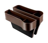 MKWGZPGW 2piezas Cajas Asiento Rellenar Huecos Automóvil para Benz E Class Sedan W211 W212 W213 E200, Organizador Consola con Portavasos, Multifuncional Coche Accesorios,Brown