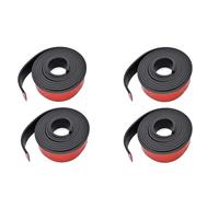 MKWGZPGW 4 Piezas Protector Cejas Rueda Coche para Land Rover Freelander 2 Discovery Sport Range Rover Velar, Embellecedor Guardabarros Autoadhesivo Flexible, Tira Paso Rueda Universal,Black-4.5cm