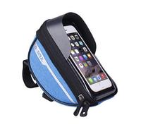 MKWGZPGW Bolsa Bicicleta Manillar Impermeable para Bianchi Centostrade Cross Concept Dama Bianca Elle E-Arcadex, con Visor Solar y Pantalla Táctil Sensible Sensible, Smartphone Bajo 7 Pulgadas,Blue